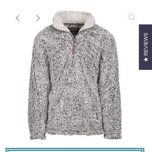 True Grit Sherpa Pullover - Frosty Gray